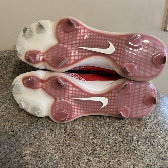 Nike Zoom Force Trout 7 Red/White‎ Metal Baseball Cleats CI3134-601 Mens Size 13 - Picture 7 of 8